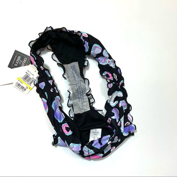 Salt+Cove Leopard Multi ruffles bikini swim bottom - Picture 6 of 6